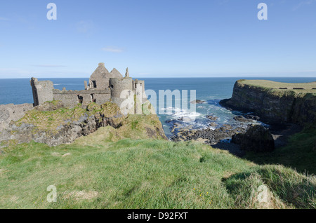 Dunluce Castle, Nordirland Stockfoto