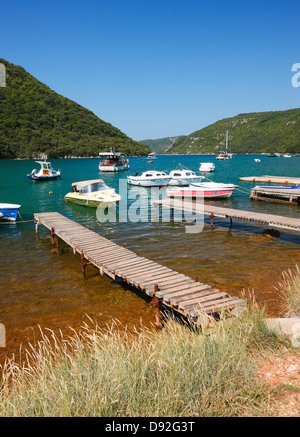 Limski Fjord-Istrien-Kroatien Stockfoto