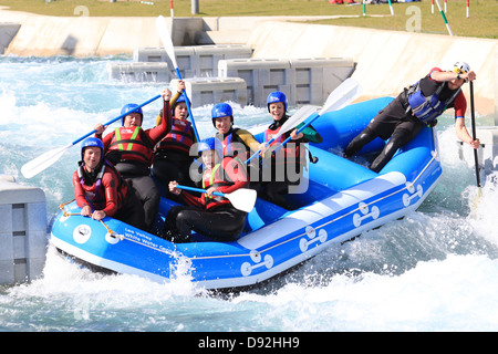 Weiß, Wasser, Extreme, Sport, Raft, Rafting, "Lee, Tal" Stockfoto