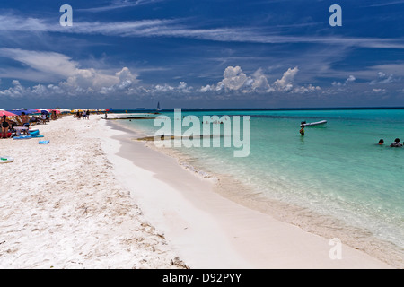 Scenic Strand Playa Norte, Isla Mujeres, Mexiko Stockfoto