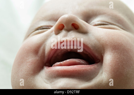 Nahaufnahme eines lächelnden baby Stockfoto