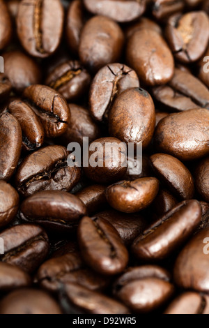 Ganze Kaffeebohnen, full-frame Stockfoto