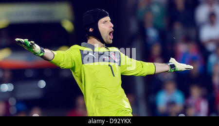 Tschechische Torhüter Petr Cech während der WM-Qualifikation entsprechen Tschechische Republik vs. Italien, Prag, Tschechische Republik, 7. Juni 2013. (CTK Foto/Vit Simanek) Stockfoto