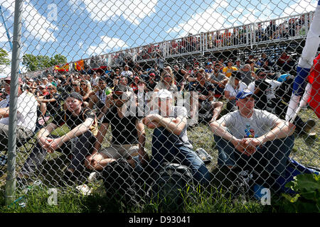 Montreal, Kanada. 9. Juni 2013. Motorsport: FIA Formula One World Championship 2013, Grand Prix von Kanada, fans Credit: Dpa picture-Alliance/Alamy Live News Stockfoto