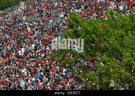 Montreal, Kanada. 9. Juni 2013. Motorsport: FIA Formula One World Championship 2013, Grand Prix von Kanada, Fans Credit: Dpa picture-Alliance/Alamy Live News Stockfoto