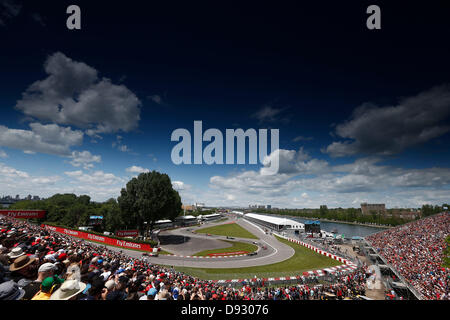 Montreal, Kanada. 9. Juni 2013. Motorsport: FIA Formula One World Championship 2013, Grand Prix von Kanada, #5 Jenson Button (GBR, Vodafone McLaren Mercedes), #17 Valtteri Bottas (FIN, Williams F1 Team), Credit: Dpa picture-Alliance/Alamy Live News Stockfoto