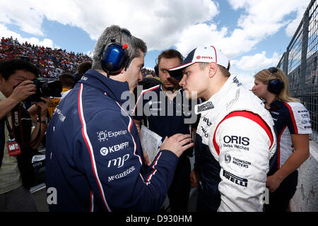 Montreal, Kanada. 9. Juni 2013. Motorsport: FIA Formula One World Championship 2013, Grand Prix von Kanada, #17 Valtteri Bottas (FIN, Williams F1 Team), Credit: Dpa picture-Alliance/Alamy Live News Stockfoto