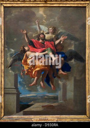 Nicolas Poussin (1594-1665) die Entrückung der St. Paul-1650 XVII th Jahrhundert französische Schule Stockfoto