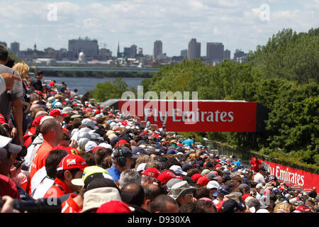 Montreal, Kanada. 9. Juni 2013. Motorsport: FIA Formula One World Championship 2013, Grand Prix von Kanada, Fans Credit: Dpa picture-Alliance/Alamy Live News Stockfoto