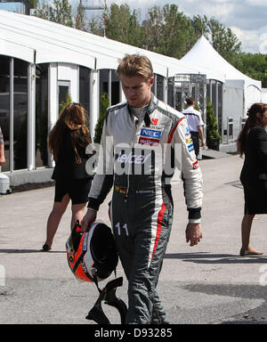 Montreal, Kanada. 9. Juni 2013.  Nico Hülkenberg (GER), Sauber F1 Team zurück ins Fahrerlager nach seiner aus dem Rennen - Formel 1 World Championship 2013 - Runde 07 am Circuit Gilles Villeneuve in Montreal, Kanada Pensionierung - Kredit-Sonntag, 9. Juni 2013: Dpa picture-Alliance/Alamy Live News Stockfoto