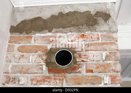 Lüftung in Wand, niedrigen Winkel Ansicht Stockfoto