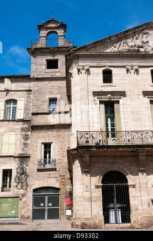 Die konsularischen Haus in Place Gambetta, Pézenas, Languedoc, Frankreich. Stockfoto