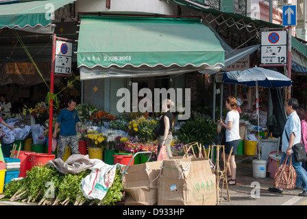 Hong Kong Blumenmarkt Stockfoto