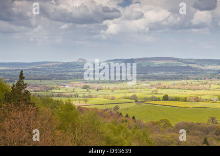 North York Moors Landschaft aus Ton-Bank in der Nähe von Great Ayton. Stockfoto