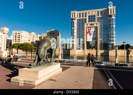 Hotel de Region, Antigone, Montpellier, Hérault, Languedoc-Roussillon, Frankreich Stockfoto