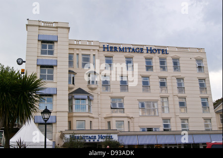 Fassade des Victorian Hotel Hermitage, Exeter Road, Bournemouth, Dorset, England Stockfoto