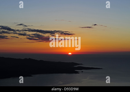 Golfe de St-Florent, Ansicht von Serra di Pigno, Haute-Corse, Korsika, Frankreich Stockfoto