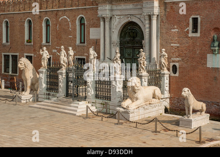 Die Porta Magna an die venezianische Arsenal, Venedig, Italien Stockfoto