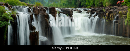 Kouang Si Wasserfälle, Boloven, Laos Stockfoto