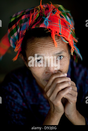 Khmu Minderheit Frau, Xieng Khouang, Laos Stockfoto