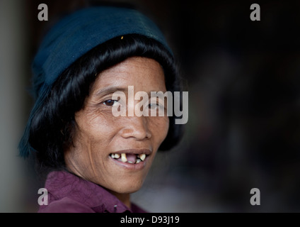 Khmu Minderheit Frau, Xieng Khouang, Laos Stockfoto