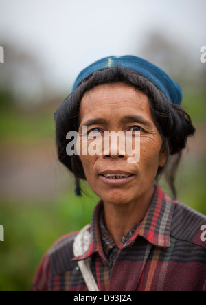 Khmu Minderheit Frau, Xieng Khouang, Laos Stockfoto