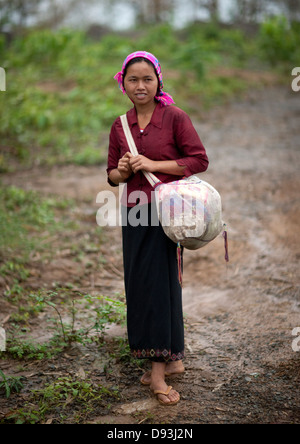 Khmu Minderheit Frau, Xieng Khouang, Laos Stockfoto