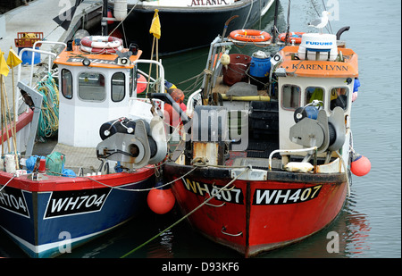 Angelboote/Fischerboote Weymouth Dorset England UK Stockfoto