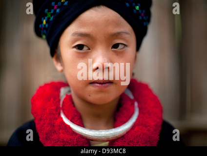 Yao Minderheit Mädchen, Ban Xay Leck, Laos Stockfoto