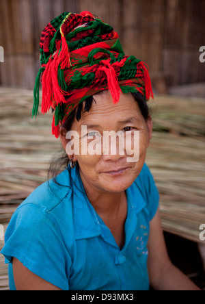 Hmong-Minderheit-Frau, Muang Sing, Laos Stockfoto