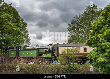 Hunslet 0-6-0 Tenderlok Kriegsministerium, gebaut im Jahre 1944 gebaut auf der North British Locomotive arbeitet im Jahre 1921 Stockfoto