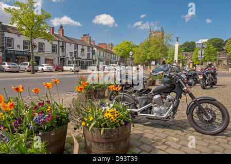 Skipton Zentrum Nord Yorkshire Nordwestengland. Stockfoto