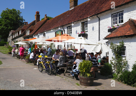 Tiger Inn, East Dean, beliebt bei Wanderern und Radfahrern, East Sussex England UK GB Stockfoto