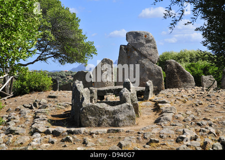 Riesen Grab Li Lolghi bei Arzachena, Gallura, Sardinien, Italien Stockfoto