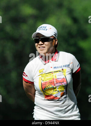 Pittsford, NY, Vereinigte Staaten von Amerika. 9. Juni 2013. 9. Juni 2013: Jihai Shin während der 2013 Wegmans LPGA Championship in Pittsford, NY. Bildnachweis: Csm/Alamy Live-Nachrichten Stockfoto