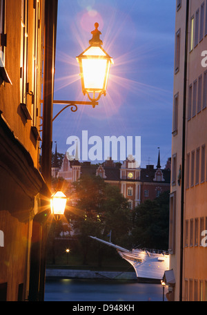 Die Altstadt und Skeppsholmen, Stockholm, Schweden. Stockfoto