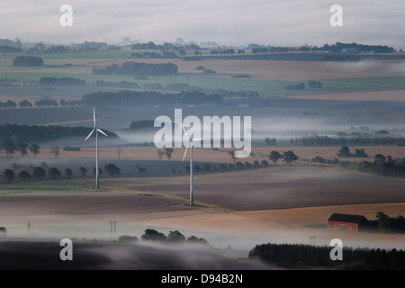 Ackerland, Luftaufnahme, Skane, Schweden. Stockfoto