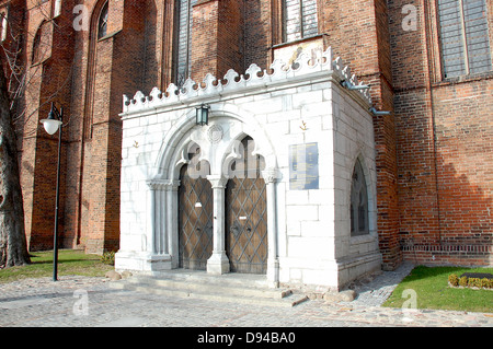 Kwidzyn.Poland.Marienwerder. 14. Jahrhundert gotische Backstein-Ordensburg Burg des Deutschen Ordens Stockfoto