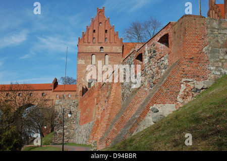 Kwidzyn.Poland.Marienwerder. 14. Jahrhundert gotische Backstein-Ordensburg Burg des Deutschen Ordens Stockfoto