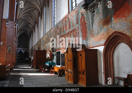 Kwidzyn.Poland.Marienwerder. 14. Jahrhundert gotische Backstein-Ordensburg Burg des Deutschen Ordens Stockfoto