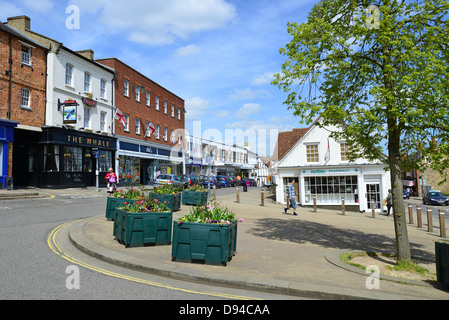 Markt-Hill, Buckingham, Buckinghamshire, England, Vereinigtes Königreich Stockfoto