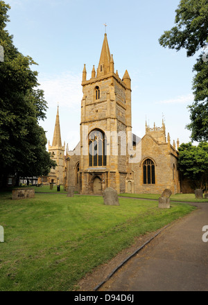 St Lawrence anglikanische Kirche in der Stadt von Evesham, Worcestershire, England, UK Stockfoto