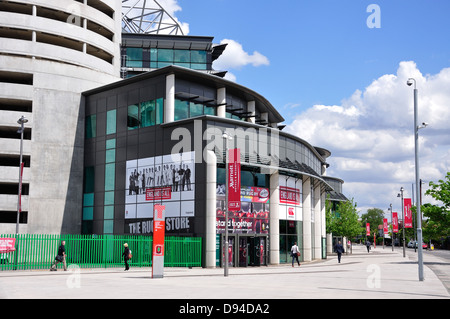 Die Rugby-Store im Twickenham Stadium, Twickenham, Greater London, England, Vereinigtes Königreich Stockfoto