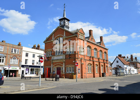 18. Jahrhundert Jacobean Rathaus, High Street, Thame, Oxfordshire, England, Vereinigtes Königreich Stockfoto