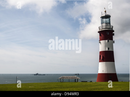 Eine Anzeige von Mohn/s UK Plymouth Hoe Stockfoto