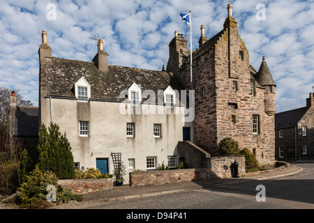 Fordyce-Burg in Fordyce Dorf in Aberdeenshire, Schottland. Stockfoto