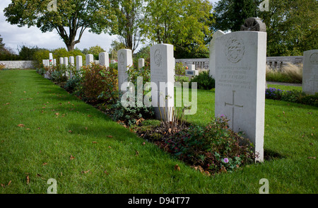 WW 1 Gräber an hollybrook Friedhof Southampton Stockfoto