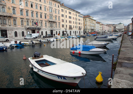 Der Canal Grande in Triest, Italien. Stockfoto