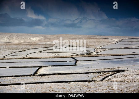 Schnee-Szene in der südlichen Pennines, West Yorkshire in der Nähe von Hebden Bridge Stockfoto