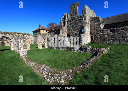 Die Ruinen von Leiston Abbey in der Nähe von Aldeburgh in Suffolk County, England, Großbritannien Stockfoto